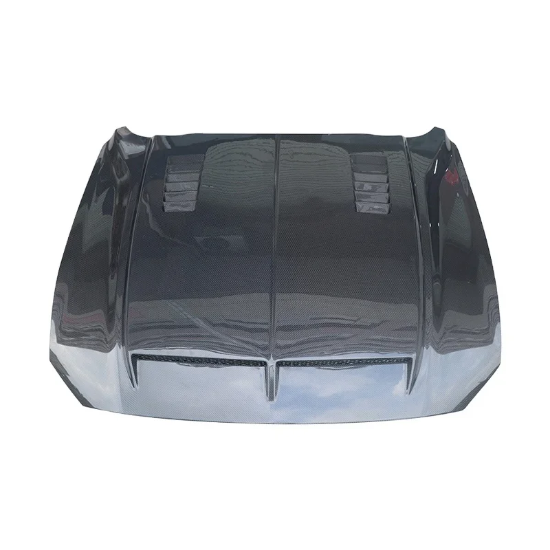 

2015-2021 Auto Parts Car Engine Hood Cevini Design Carbon Fiber Bonnet Cover For Ford Mustang
