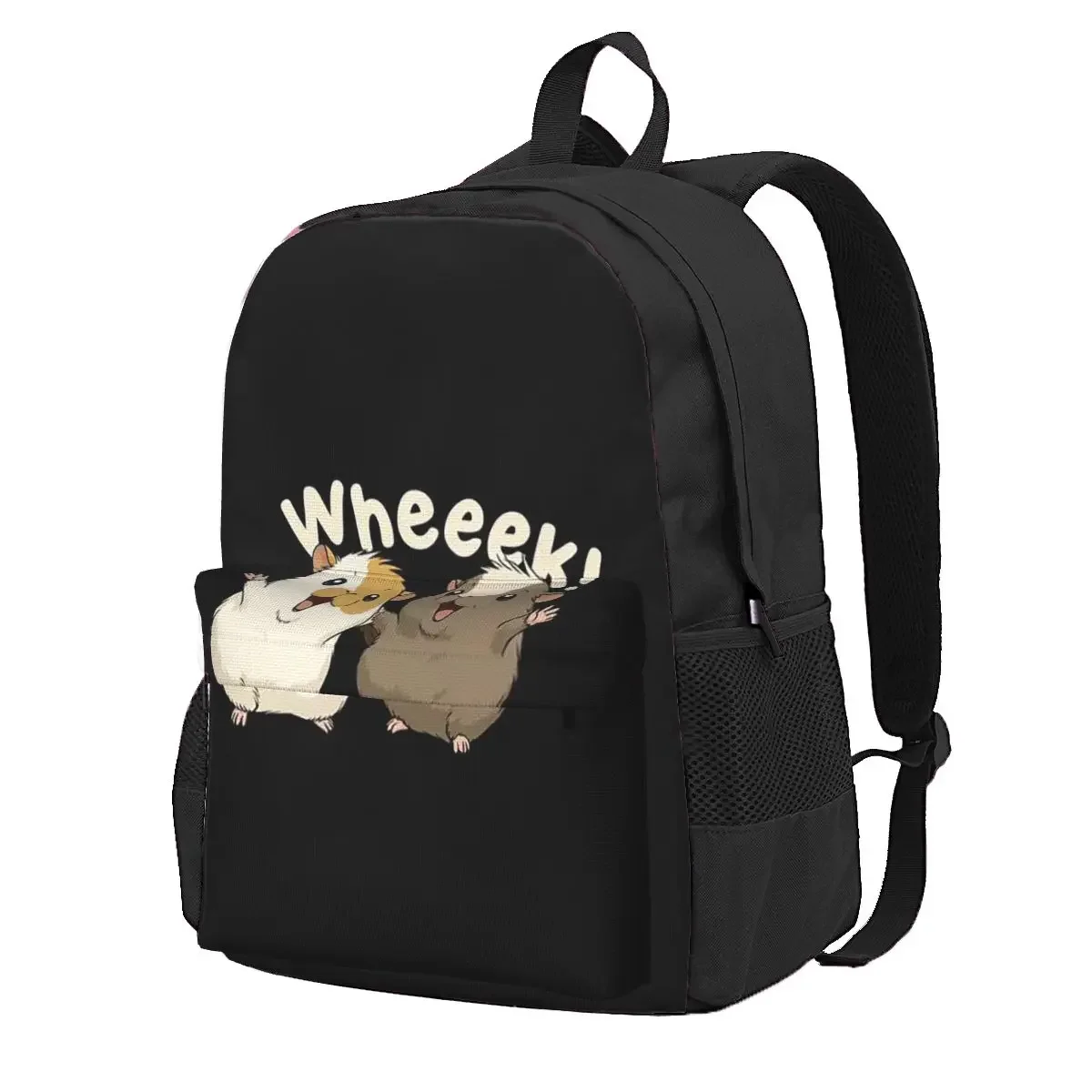 Happy Guinea Pig Student Backpack School Bag Hiking Travel Daypack for Boys Girls Fashion Bookbag Shoulder Bags