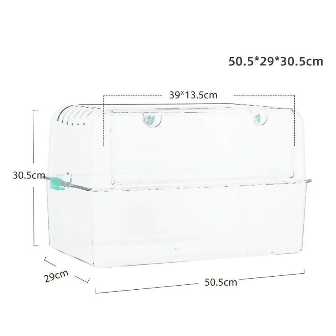 الجملة قفص أكريليك هامستر كبير صندوق خنزير غينيا شفاف #5