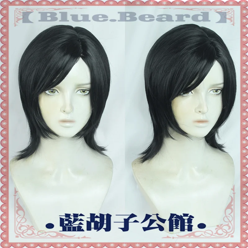 Detective Conan Morofushi Takaaki Cosplay Wig Koumei Black Short Heat Resistant Synthetic Hair Halloween Carnival Party Role