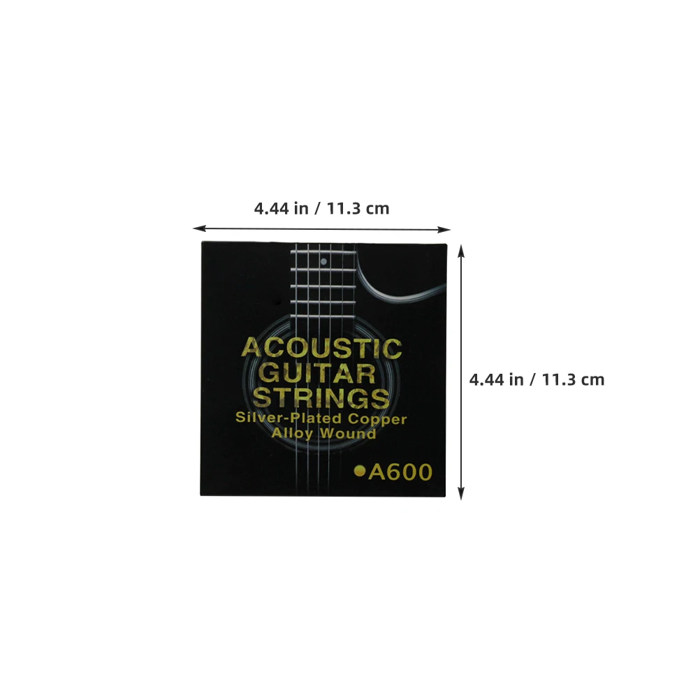 

Silver Plated Strings Set of 6 A600 Acoustic Brass Electric Replacement Parts Accessories Acoustic Guitar String Strings