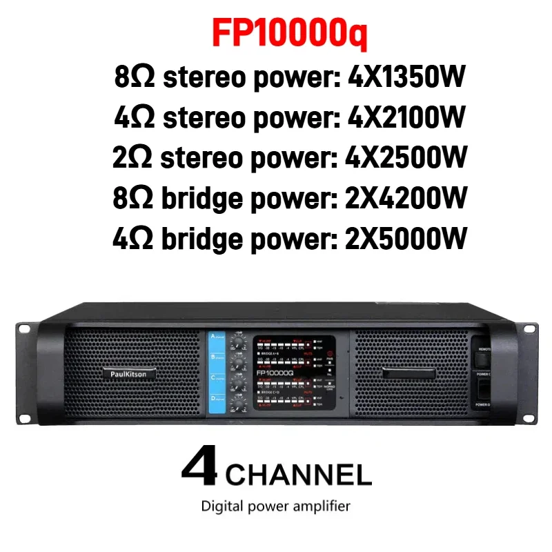 FP10000q Power Amplifier 4 Channel Speakers Power Amplifier 10000 Watt Power Amplifier