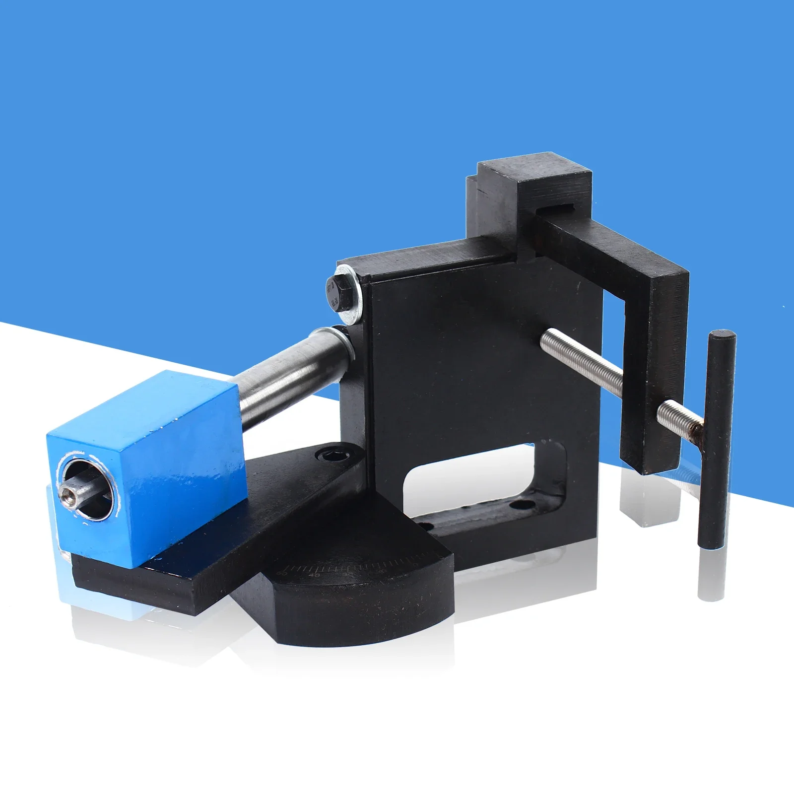 PNM1-1/2 Inches Tube Notcher Manual Pipe Cutter with Hand Drill and 2-axis Adjustable Pipe Clamp Applicable to All CNC Machining