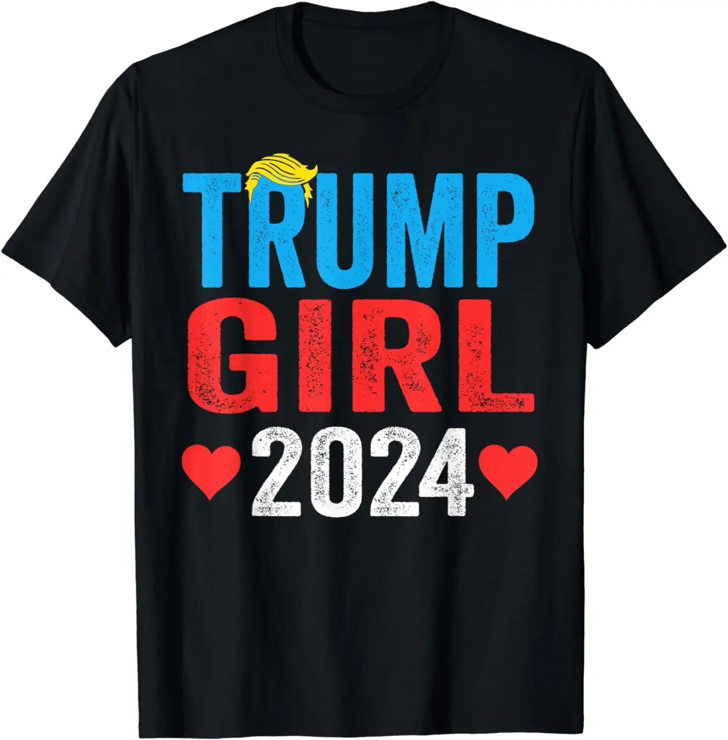 Trump Girl 2024 Shirts Cute Trump Flag Women Girls Kids T-Shirt  Streetwear  Graphic T Shirts  Camiseta Hombre