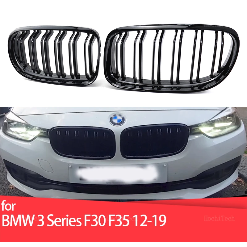 Car Front Bumper Grilles Kidney Racing Grill For BMW 3 Series F30 F31 F35 2012-2018 Double Slat Replacement Grille