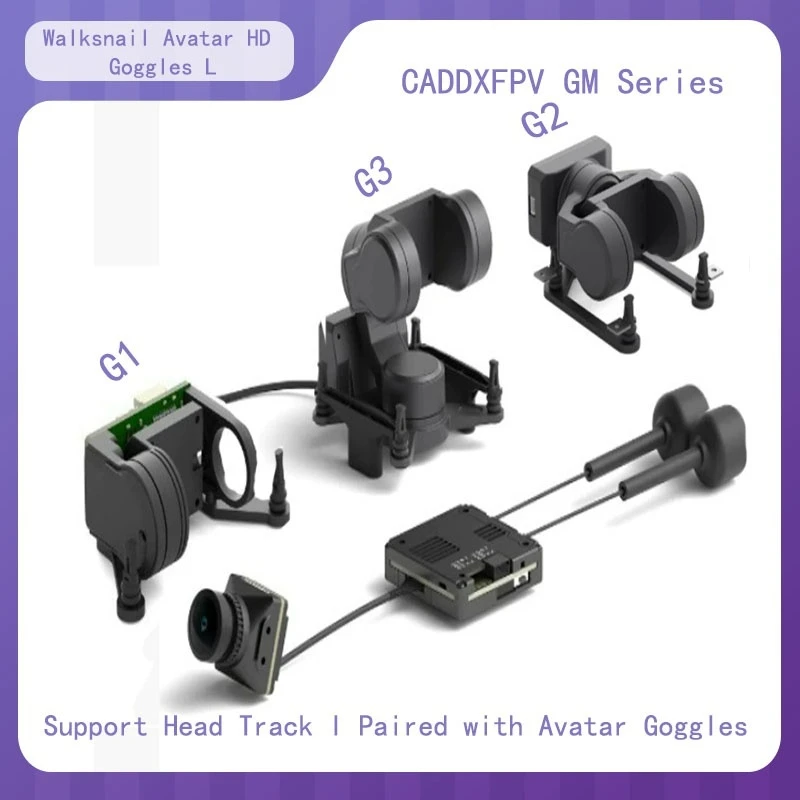

CADDX GM1/GM2/GM3 FPV gimbal High definition image transmission time traveling machine FPV accessories Suitable for 19mm RC FPV