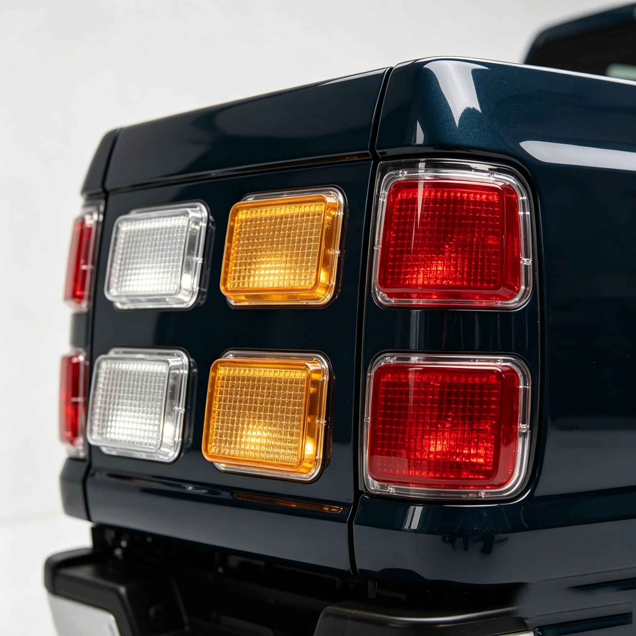 Piezas de Luz Trasera de Plástico con 3 Colores para Camiones de Simulación RC 1/14, para Camiones Tamiya, SCANIA, MAN, VOLVO, Piezas de Bricolaje