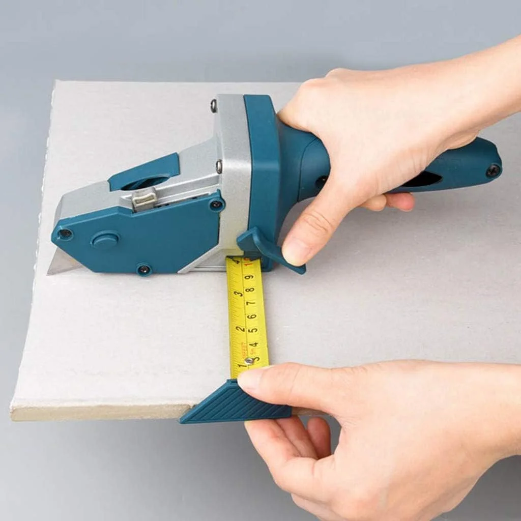 Gypsum Board Cutting Tool Drywall All-in-one Hand Tool with Measuring Tape and Utility Knife Measure and Mark Wood for Rip Cuts