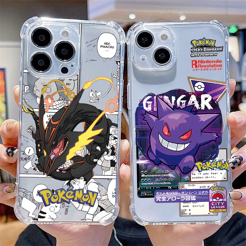 Cartoon Pokémons Phone Case For Samsung Galaxy S26 S25 S24 S23 S22 S21 S20 Edge FE Ultra Plus 4G 5G Anti Fall Clear TPU Cover