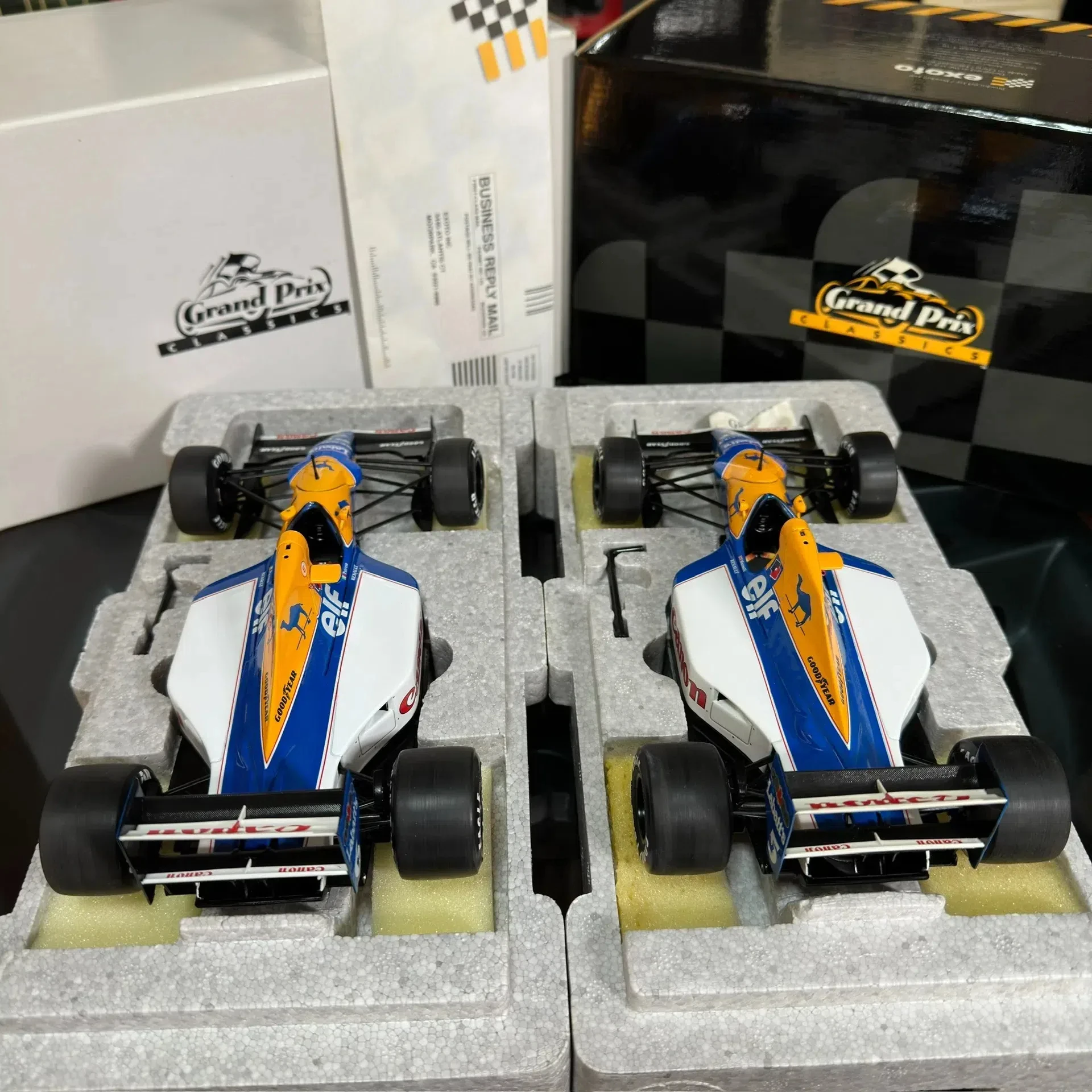 Exoto 1:18 F1 FW14B #5 #6 Simulation Limited Edition All Open Alloy Metal Static Car Model Toy Gift