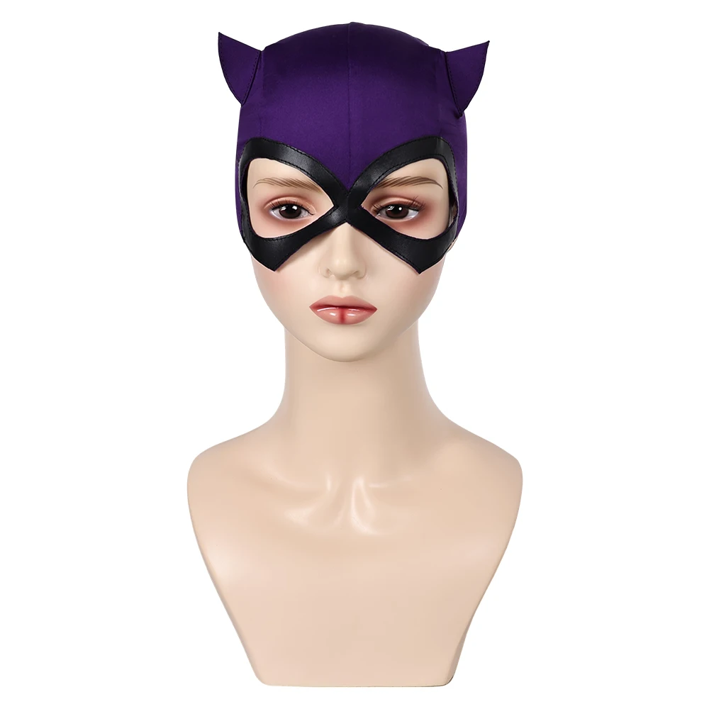 Máscara de Cosplay de fantasía Selina para mujer, película de superhéroe, accesorios de Disfraz de Tony, ropa de fiesta de Carnaval de Halloween