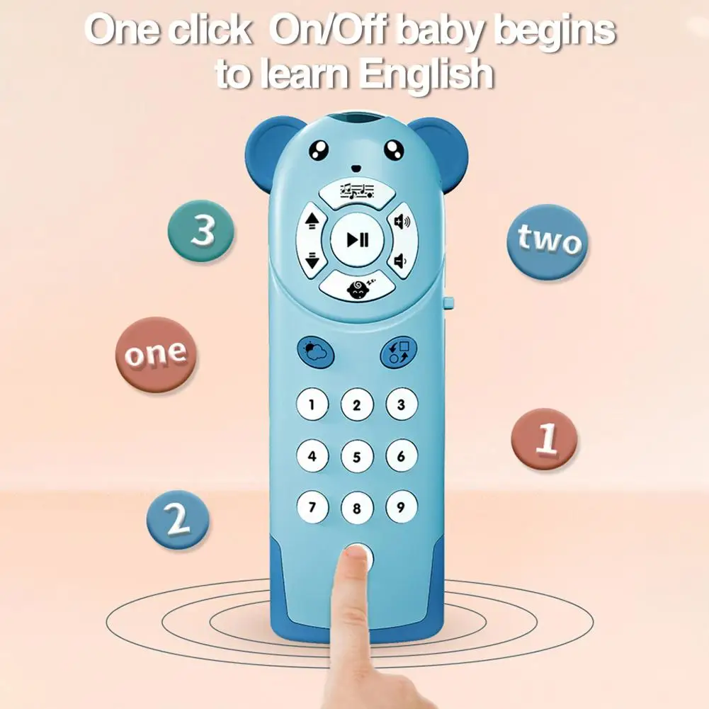 Simulated Baby Music Phone Safe Eco-friendly Baby Music Phone Toy Simulated Gift for Boys Girls Easy to Grip Remote for Babies