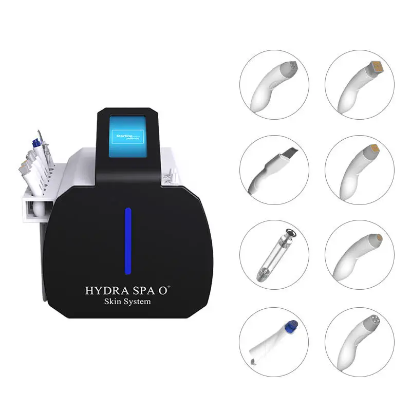 Portable 8 In 1 Hydra Dermabrasion Machine For Face Skin Care Rf Face Lifting Blackheads Clean Dirty Pores Remover