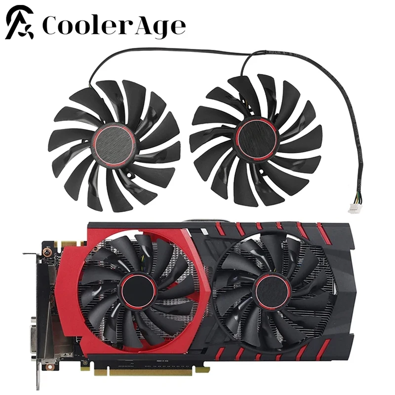 

Вентилятор для видеокарты MSI GTX 960 970 960 1060 RX570 GAMING X 95 мм PLD10010S12HH