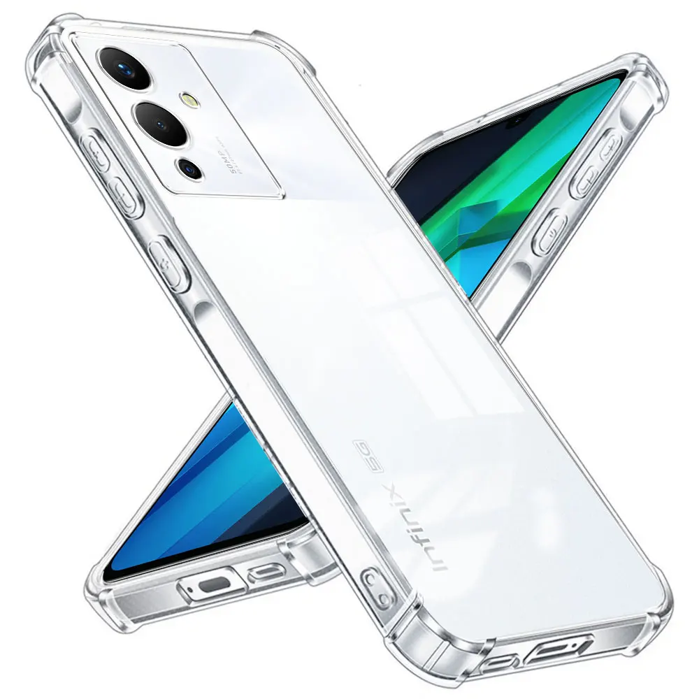 Phone Case For Infinix Note 12 G96 2023 11S Shockproof Case For Infinix Note 11 12 Pro Transparent Soft Silicone Back Cover