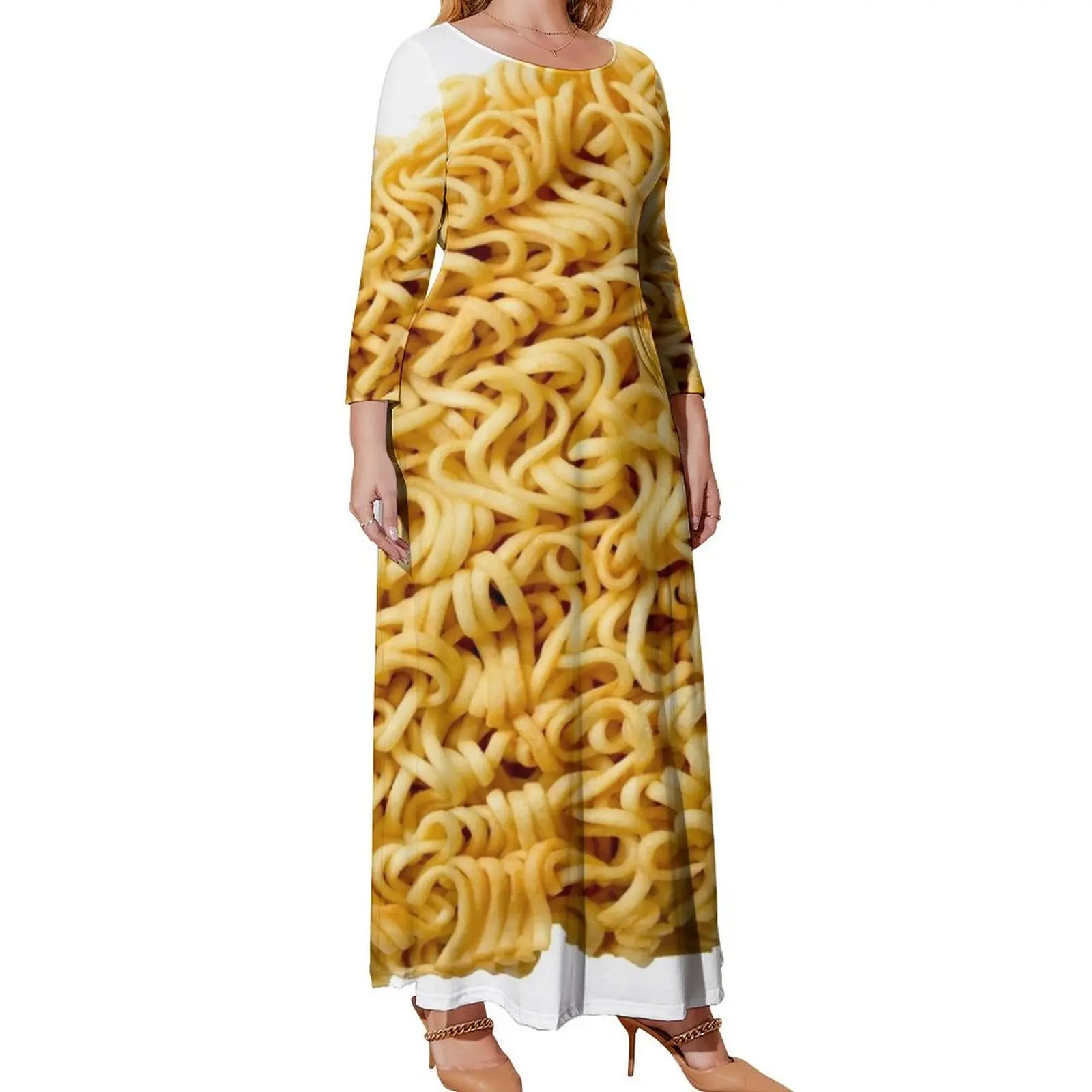 

RAMEN NOODLES Long Sleeved Dress Dress for pregnant women dress summer 2024 women