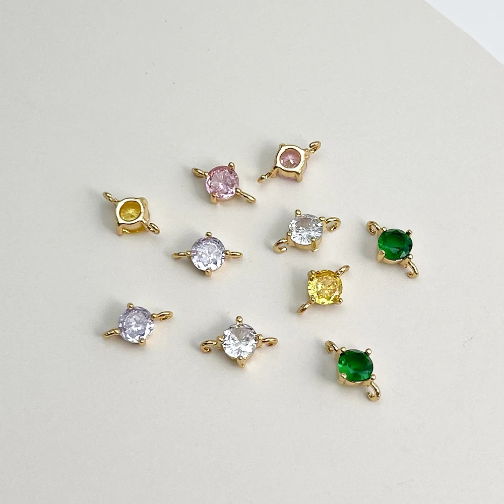 

Cordial Design 6*11MM 100Pcs Jewelry Findings & Components/Crystal Connectors/Hand Made/CZ Charms/Jewelry Accessories #195481