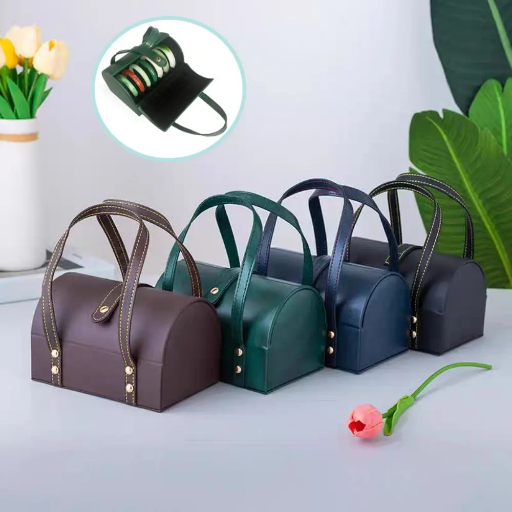 

7Positions Bracelet Display Box PU Leather Dustproof Bracelet Storage Bag Organizer Bangle Holder Bracelet Carrying Case