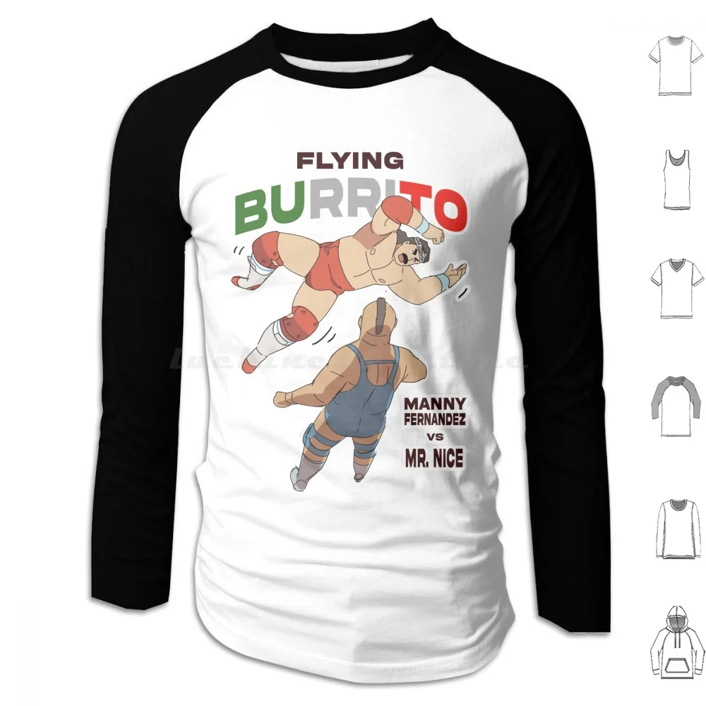 Manny Fernandez Hoodie cotton Long Sleeve Manny Fernandez Flying Burrito Burrito Pro Wrestler Wrestler Professional