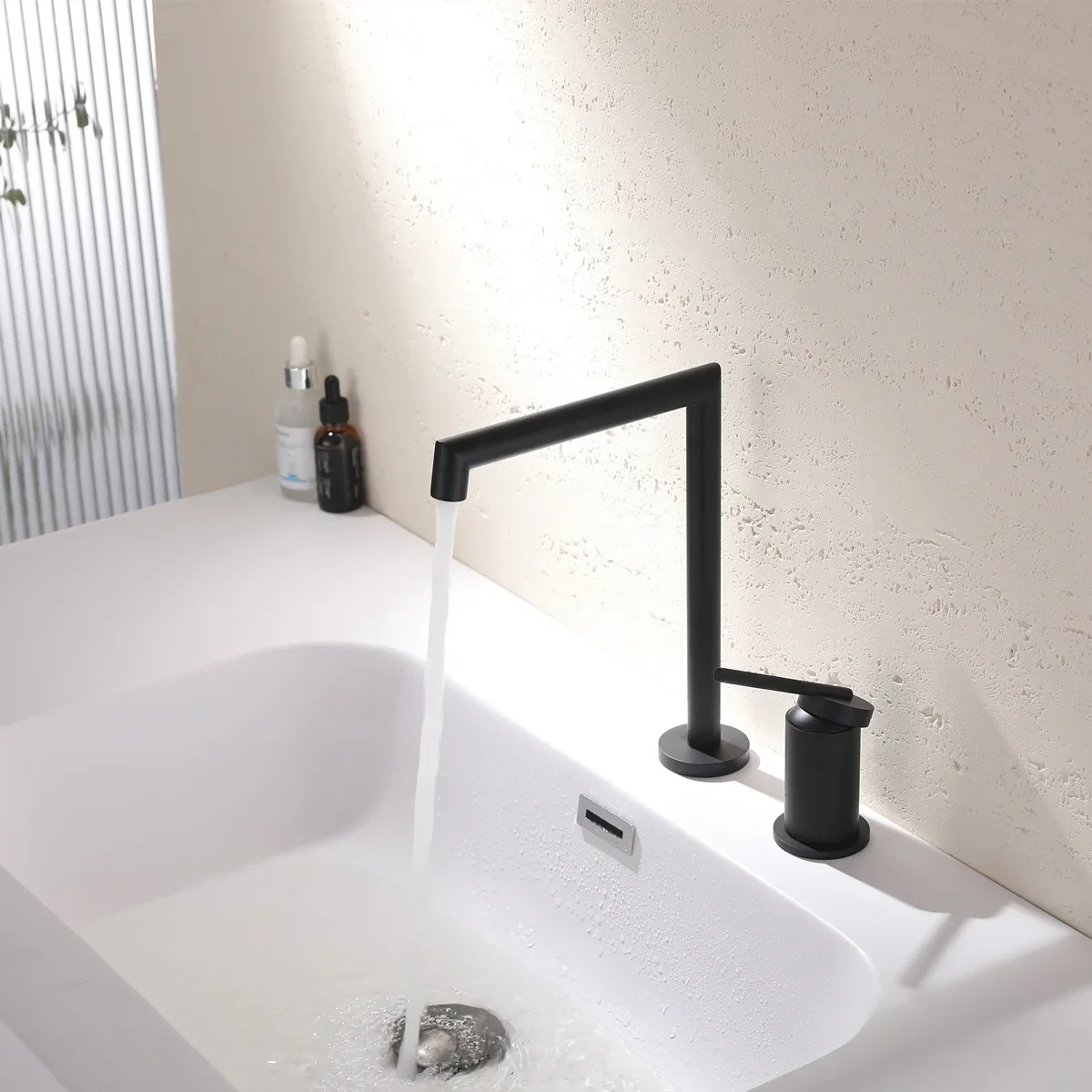 분리형 수도꼭지, 나카지마 전동이동식 동재 이중홀 세면대 수도꼭지