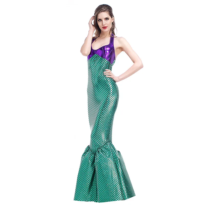 Costume da sirena per feste di carnevale Costume da donna di Halloween sirene Cosplay Fancy Dress