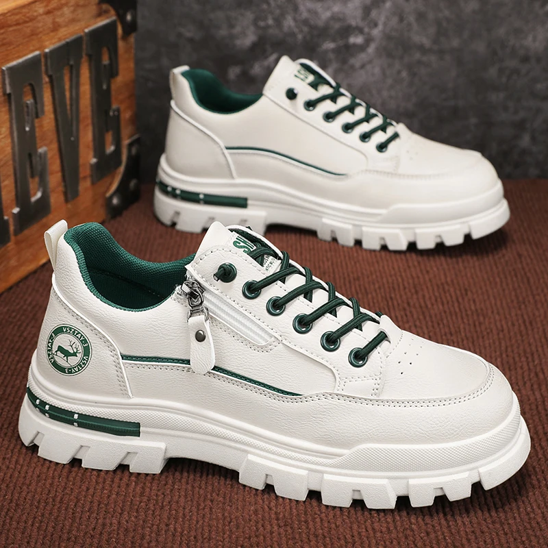 

Новый весенний стиль — это универсальная спортивная подошва на платформе. Корейская версия мужской обуви для крикета – это модно и повседневно.