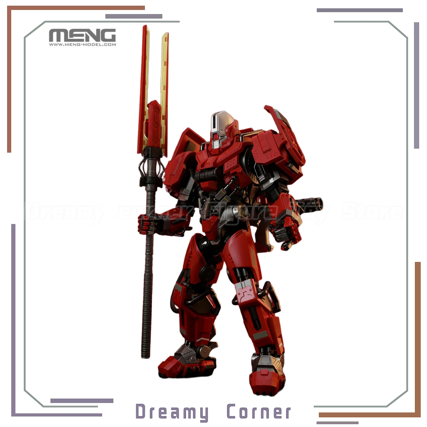 

【В наличии】Оригинальная модель MENG MECHA-009 Ling Cage MU-2, тяжелый трехмерный монитор, 1/9, сборная фигурка, игрушки