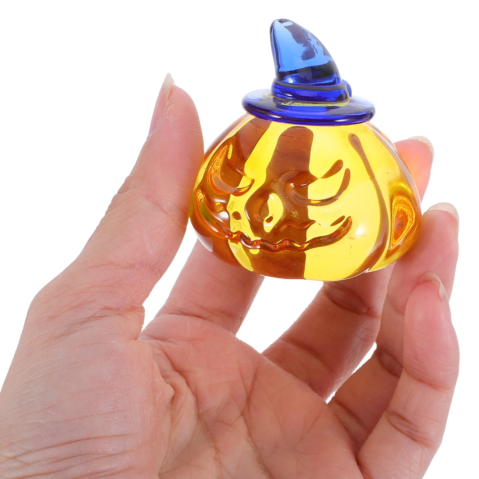 

Crystal Pumpkin Hand Blown Art Fall Harvest Thanksgiving Halloween Home Decor Crystal Pumpkin Statue