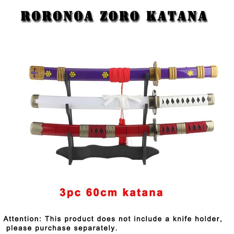 Roronoa Zoro Katana 60cm/23.6in Anime Character Weapons Enma Purple Sandai kitetsu Shusui Role-piaying Props