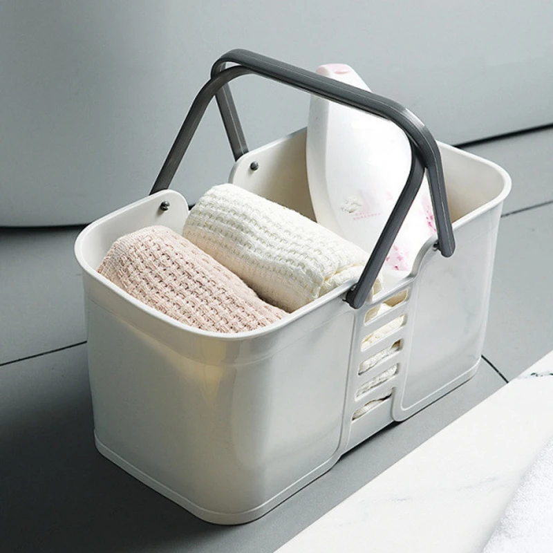 Shower Basket Tote Plastic Storage Basket With Handles Pool Beach Basket