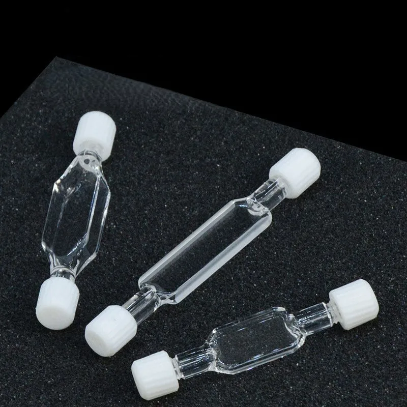 Quartz flow colorimetric dish screw sealed flow cell micro colorimetric dish UV transparent integrated molding