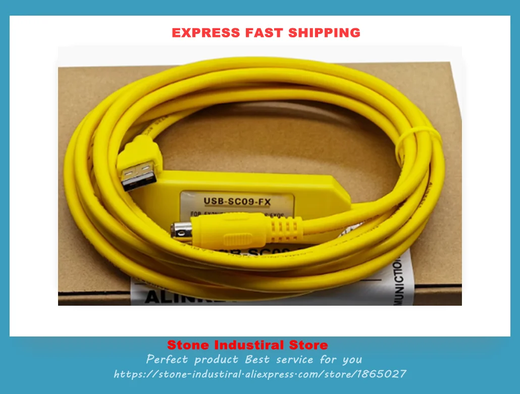 برمجة PLC محول USB RS422 ، تنزيل إلى كابل ، يدعم Win7 ، جديد ، مناسب لسلسلة FX1N ، 2N ، 1S ، 3U ،