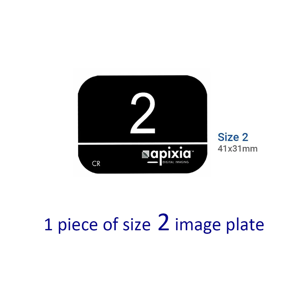 Original Imported USA Apixia PSP Size#0 2 Phosphor Plate Image CR Dental X-Ray Accessories for Dental Phosphor Plate Scanner Use