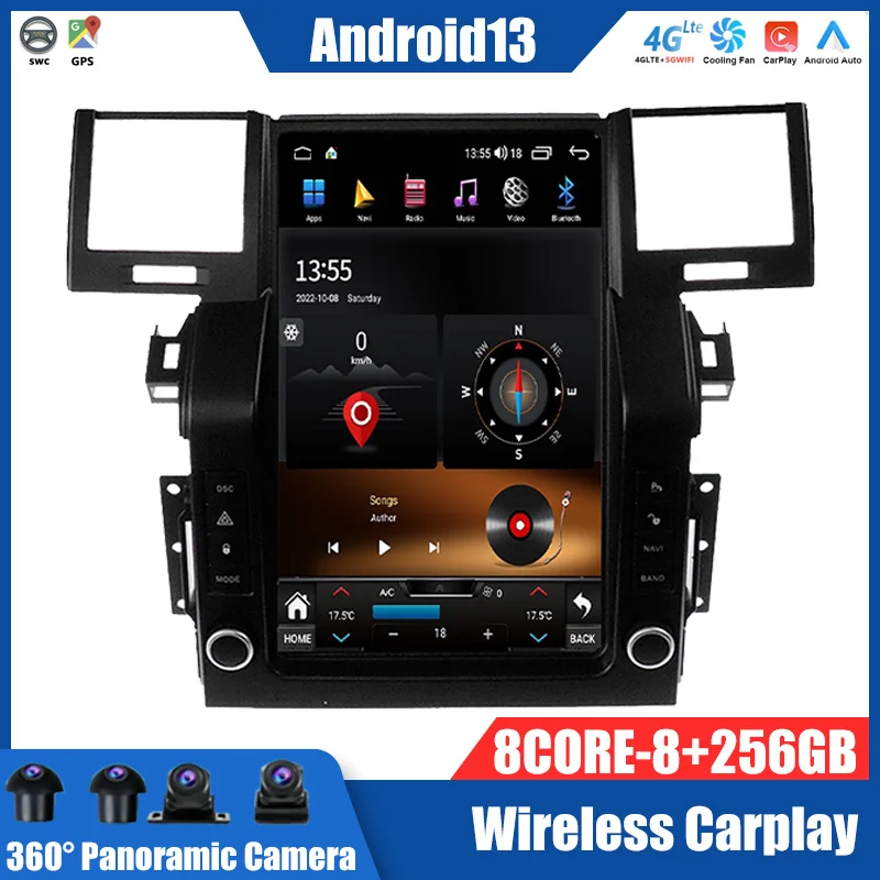 

256G 8Core Android For Land Rover Range Sport L320 2005-2009 Car Radio Multimedia Player Auto Stereo Recorder Head Unit Carplay