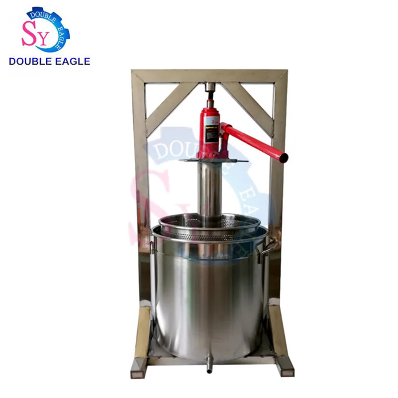 التجارية 12L قدرة اليد عصير الفاكهة الصحافة الباردة آلة عصير 304 الفولاذ المقاوم للصدأ 2T جاك دليل آلة عصير لب العنب