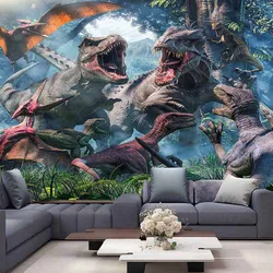 Dinosaur Forest Printing Home Decor Tapestry Wall Hanging Wild Animal Art Theme Beautiful Living Room Bedroom Decorative Curtain