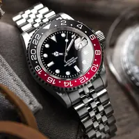 Miyota 8215 PT5000 Acero inoxidable 40mm buceo automático hombres reloj cristal de zafiro bisel giratorio luminoso reloj de pulsera mecánico