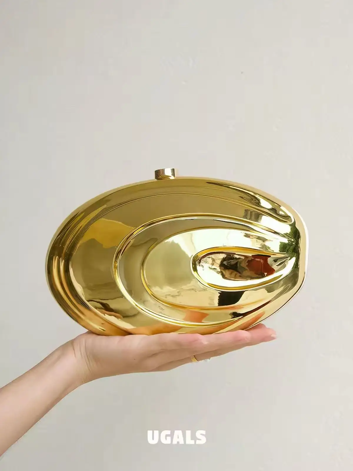Mirror Shiny Metallic Acrylic Clutch Purse Fashion Luxury Women Handbag Wedding Party Banquet Bag Shoulder Crossbody Bag
