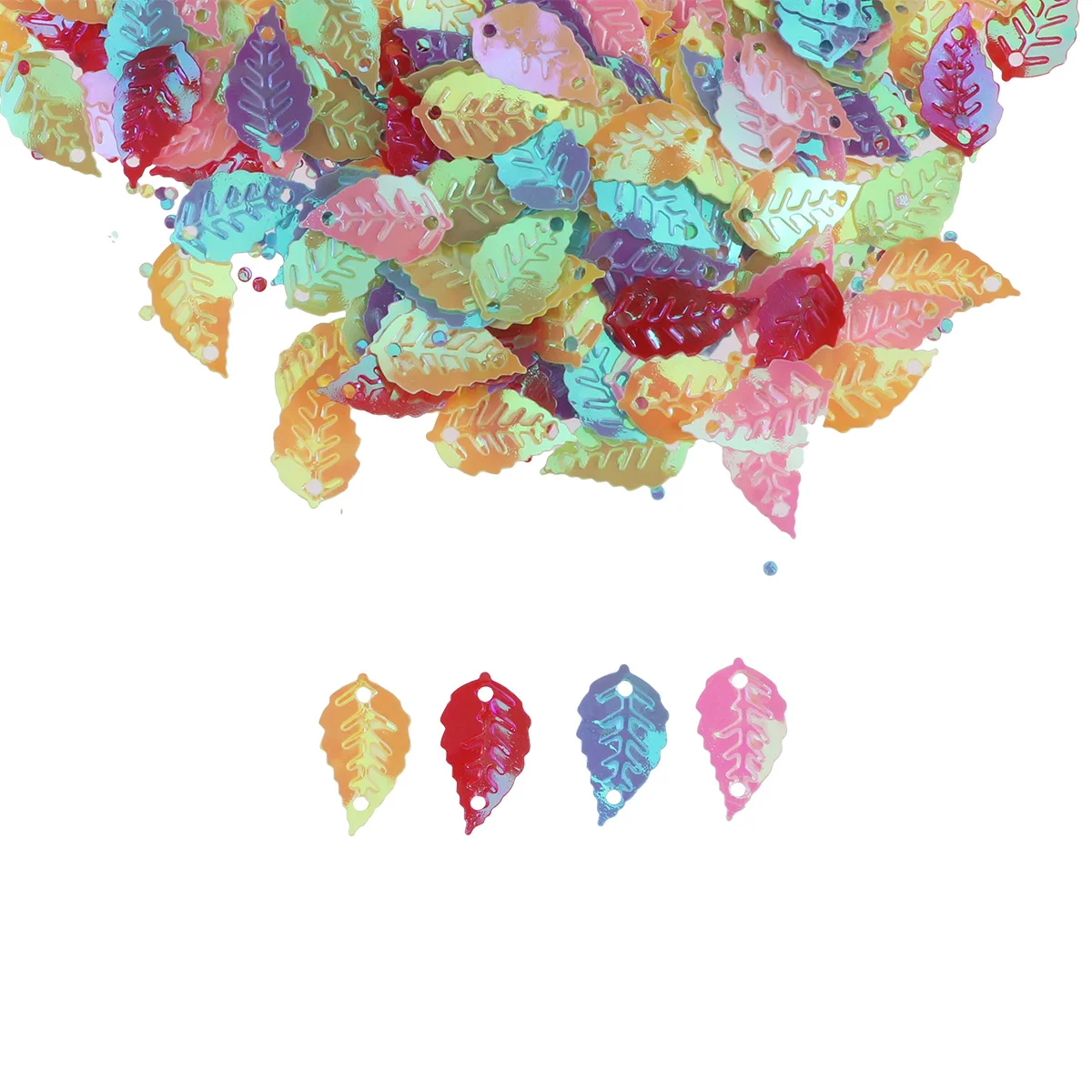 ترتر ملون لامع على شكل ترك لمشاريع فنية يدوية ذاتية الصنع تصميم مروحة تزيين ثقوب قابلة للالتصاق ترتر حرفي #3