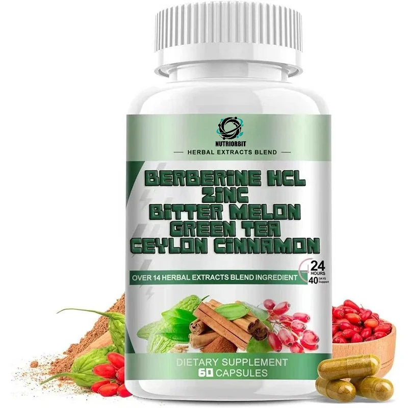 Huanglian Su Supplement Contains Ceylon Cinnamon, Bitter Gourd and Natural Herbs, Immune Support and Energy, 60 Capsules