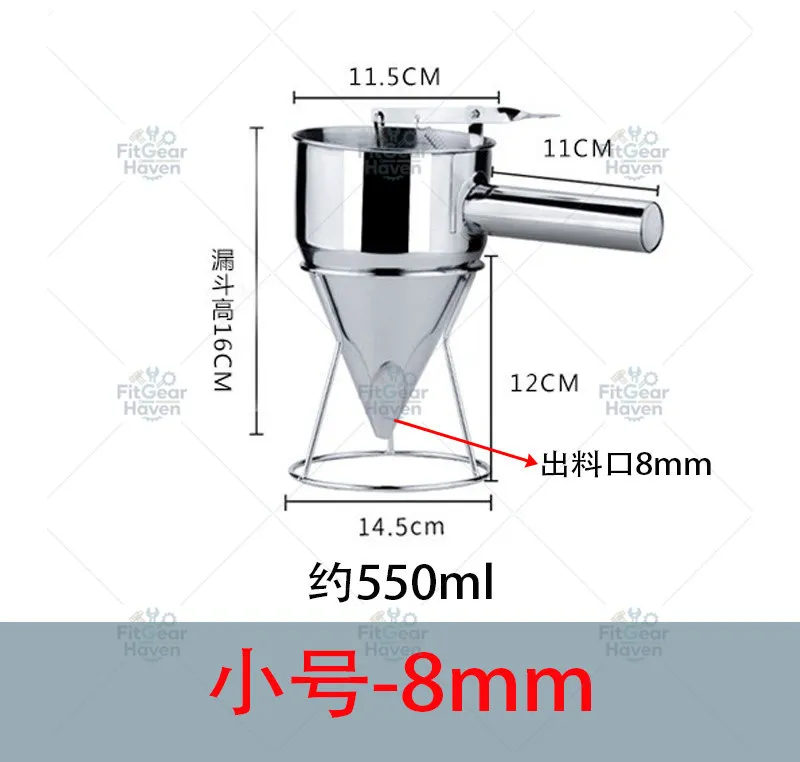 Removable Funnel Cone Batter Making Artifact, Suitable for Octopus Balls