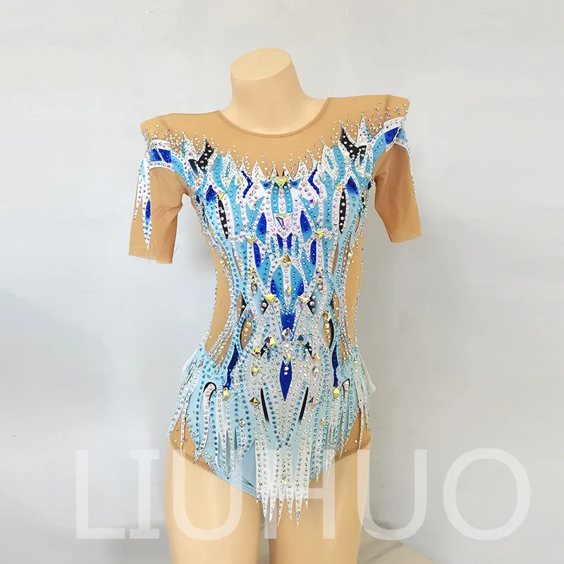 

LIUHUO Rhythmic Gymnastics Leotard Competitive Cheerleading Performance For Children