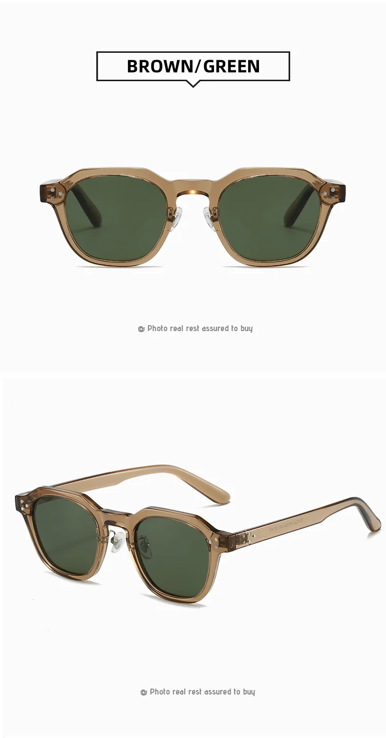 Retro Polarized Sunglasses Men Ultralight TR90 Frame Polygon Women Sun Glasses Outdoor High Quality Travel Eyewear Gafas De Sol