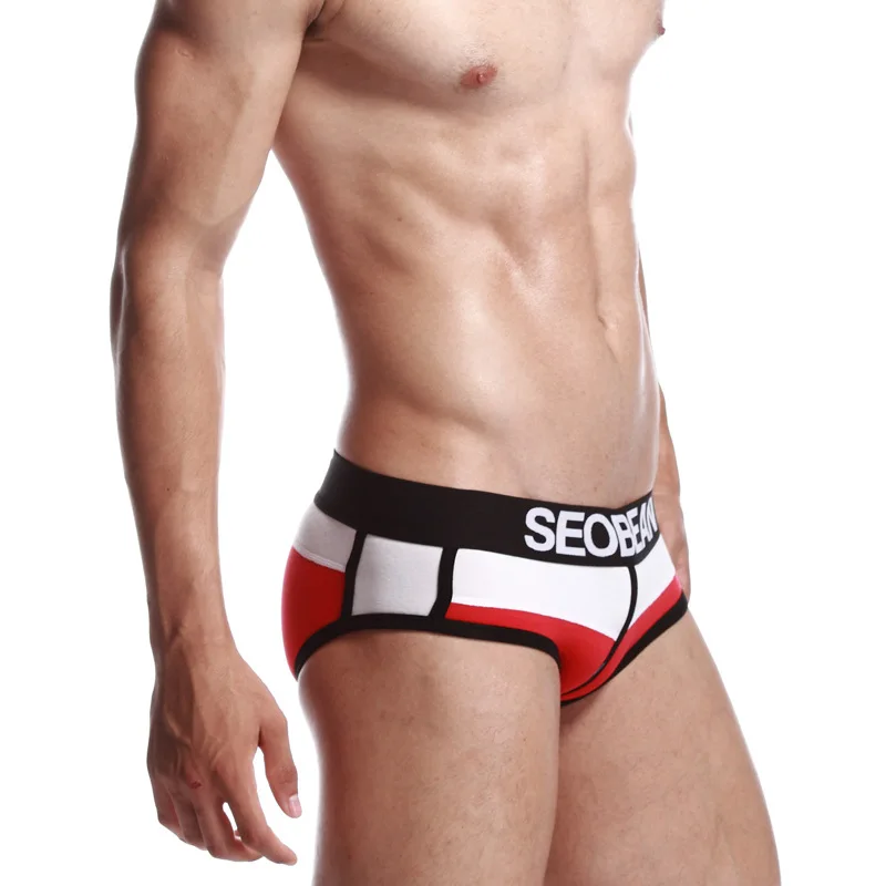 Caleçon Triangle en Coton Respirant pour Homme, Slip Sexy, Boxer