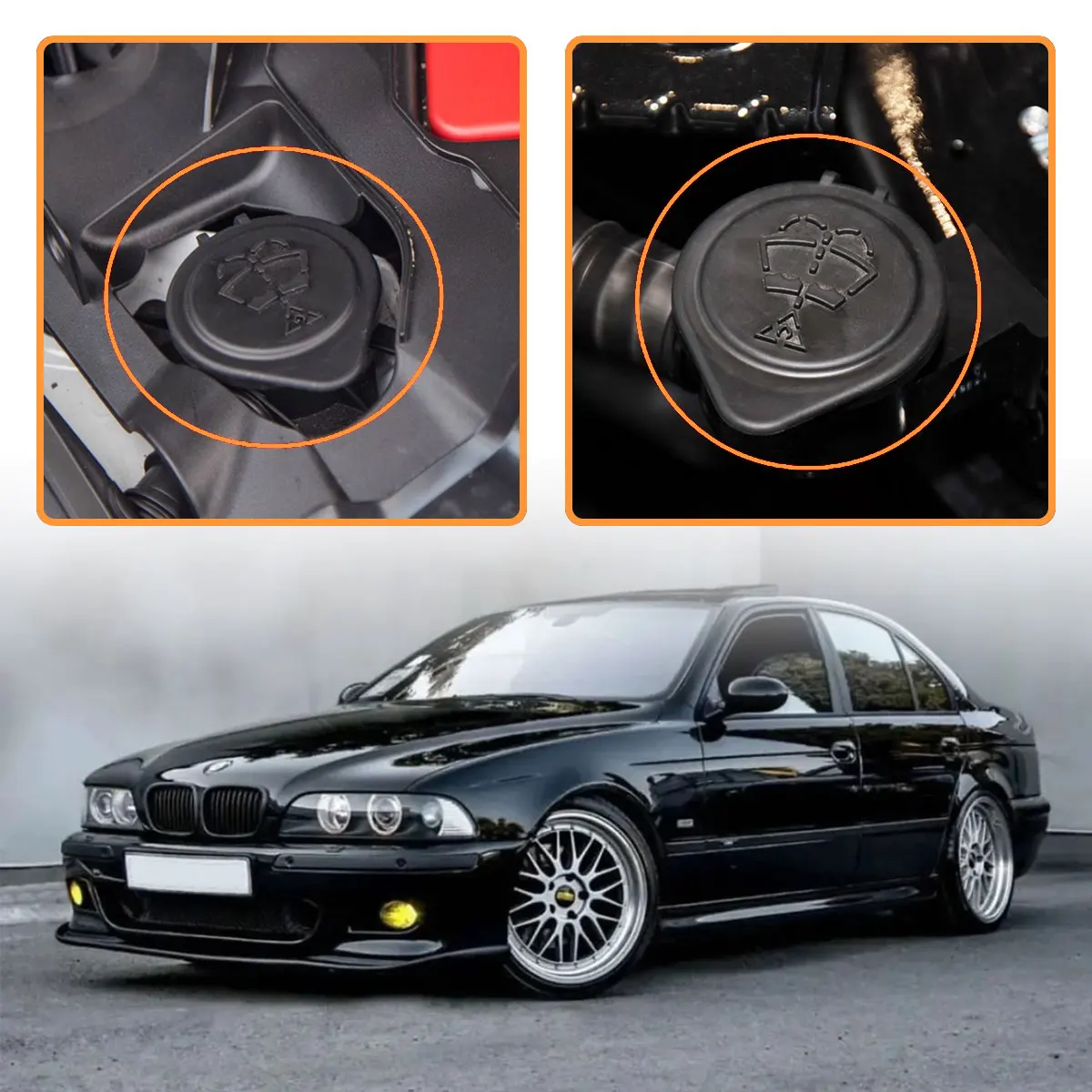Wischerflüssigkeitsbehälterdeckel passend für BMW 1er E81, 2er F45, 3er E46, neue X1-Klasse E84, 61661379054, 61667264145 – Detail 5