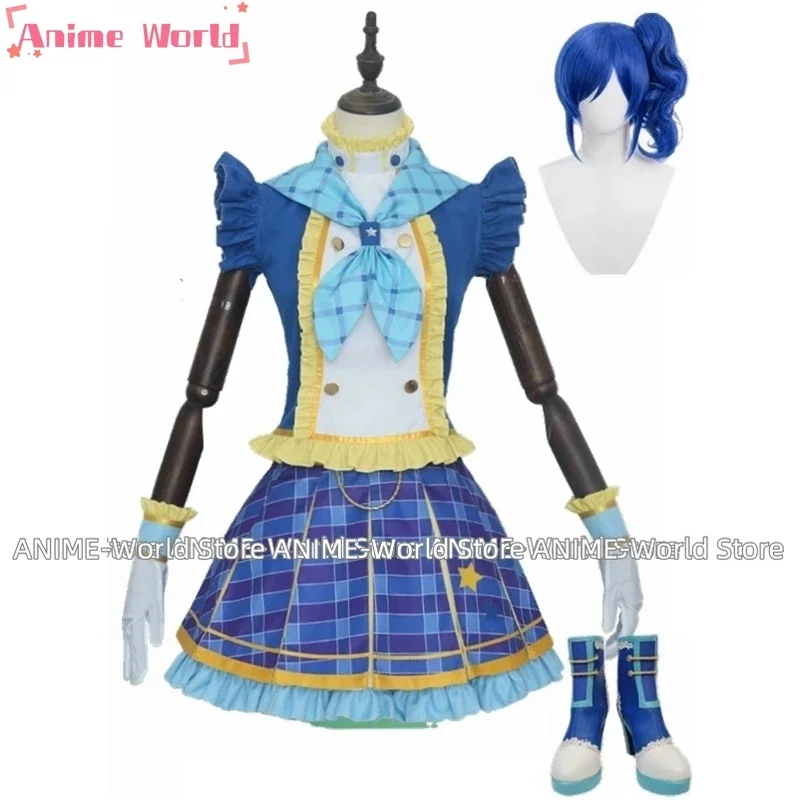 High Quality Aikatsu Dress Kiriya Aoi Uniforms Cosplay Costume Wig Shoes Christmas Princess Dress