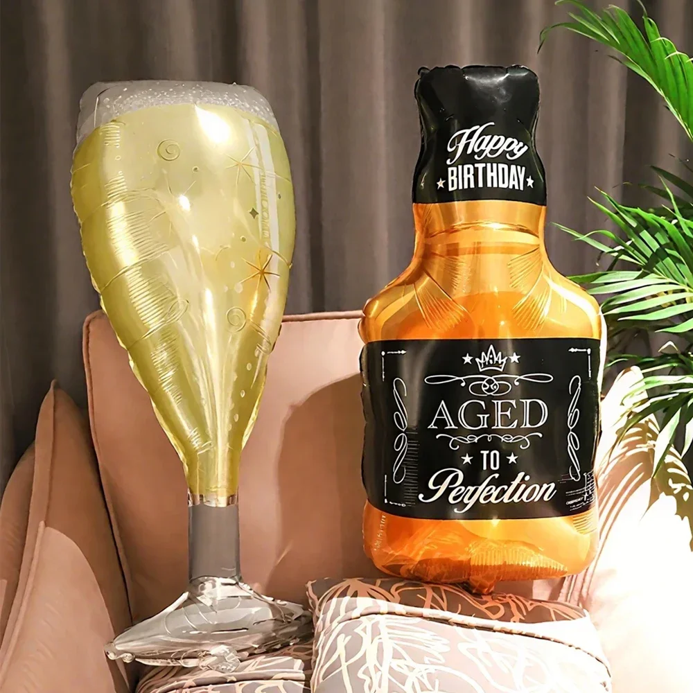 

Big Helium Balloon Champagne Goblet Balloon Adult Wedding Birthday Party Decorations Kids Ballons Globos Event Party Supplies