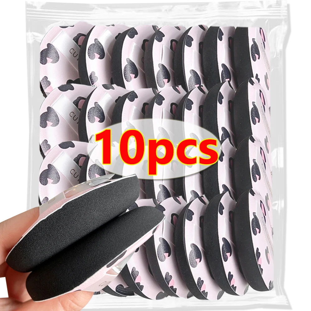 10PCS Cotton Candy Puff z pudełkiem Super Soft Leopard Sponge Air Cushion Powder Puffs Foundation Concealer Dry and Wet Makeup Tool