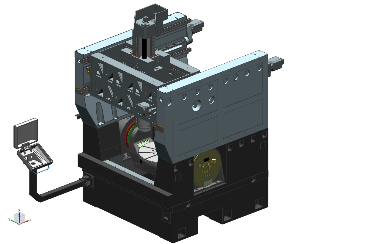 DHW100 CENTRO DE Hining CNC Vertical y Horizontal, accesorios gratuitos para promoción, 5 ejes