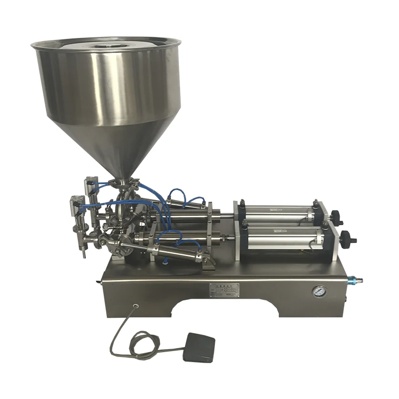 Horizontal Double-head Paste Piston Filling Machine/honey Filling Machine/cosmetics Sauce Quantitative Filling Machine